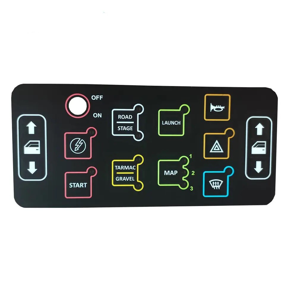 Illuminated Membrane Switch For GPS
