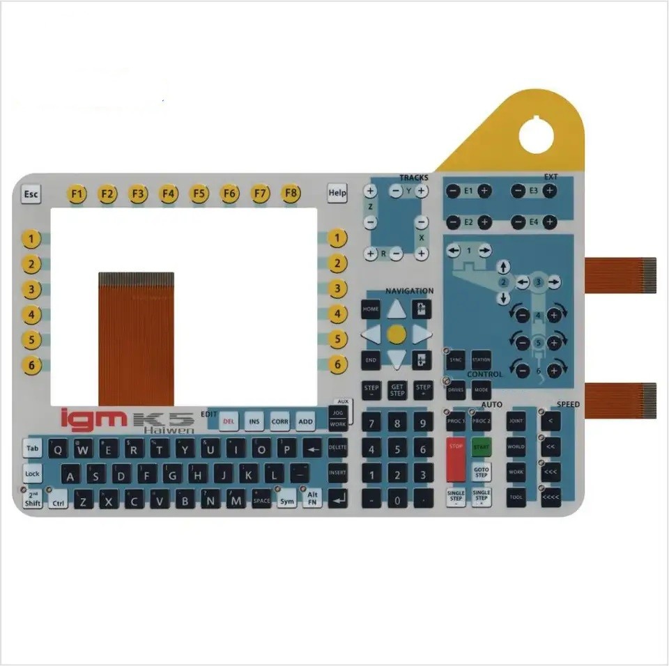 Transparent Window FPC Membrane Switch Multi Color