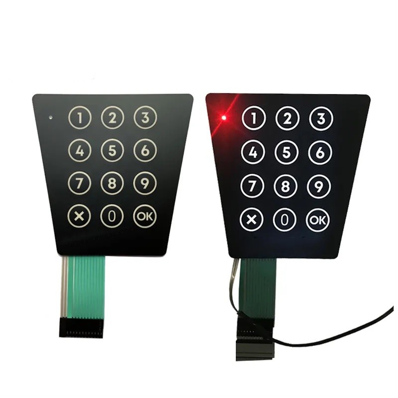 backlit PCB Membrane Keypad